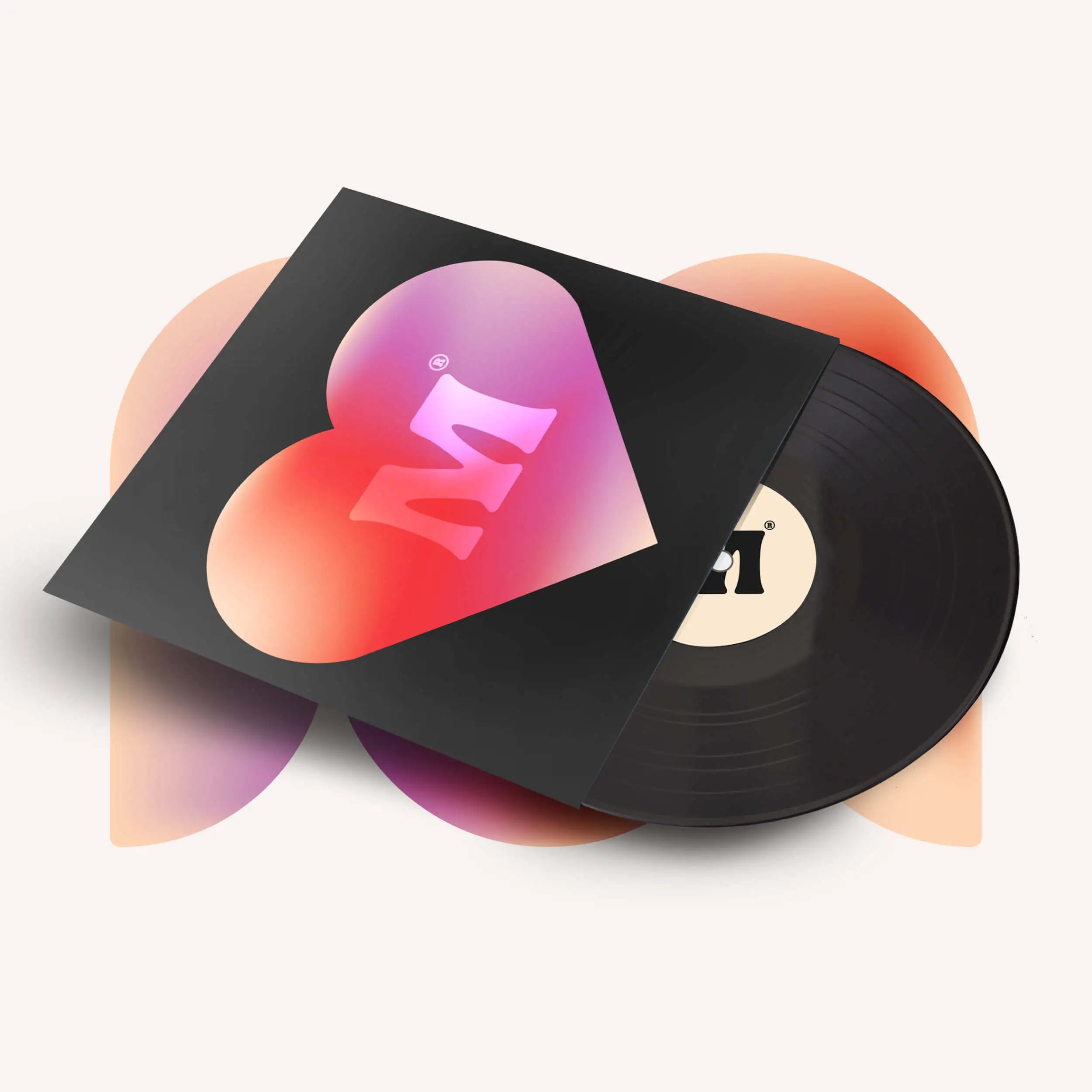 Vinyl record representing a custom birthday song gift by Melodify