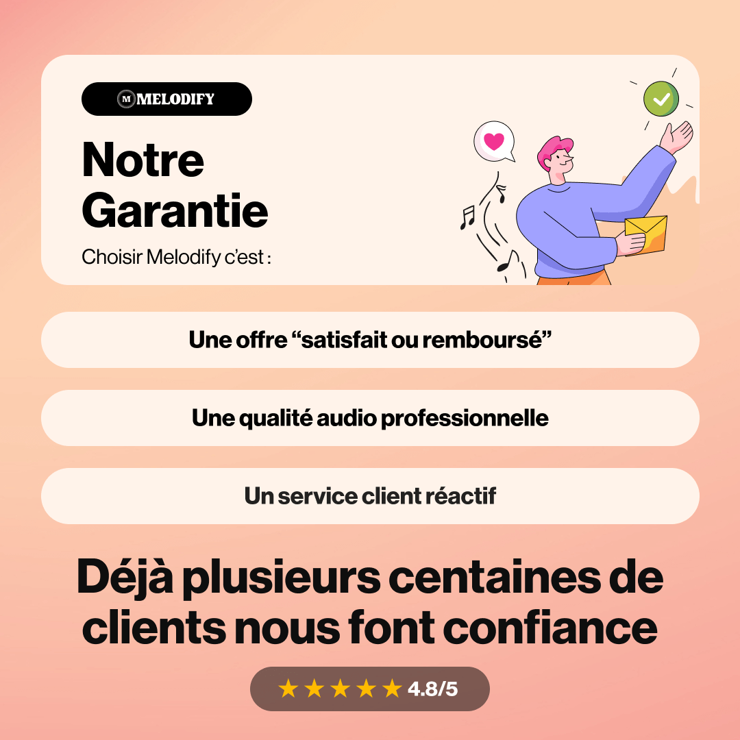 Chanson personnalisée satisfait ou remboursé