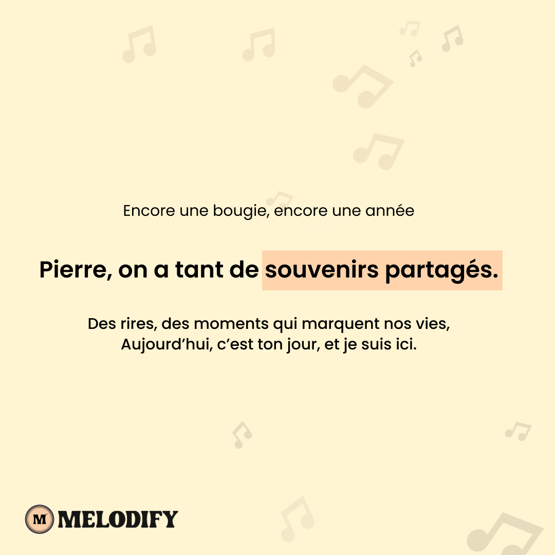 Service karaoké Melodify avec paroles défilantes pour chanter facilement sur votre chanson personnalisée.