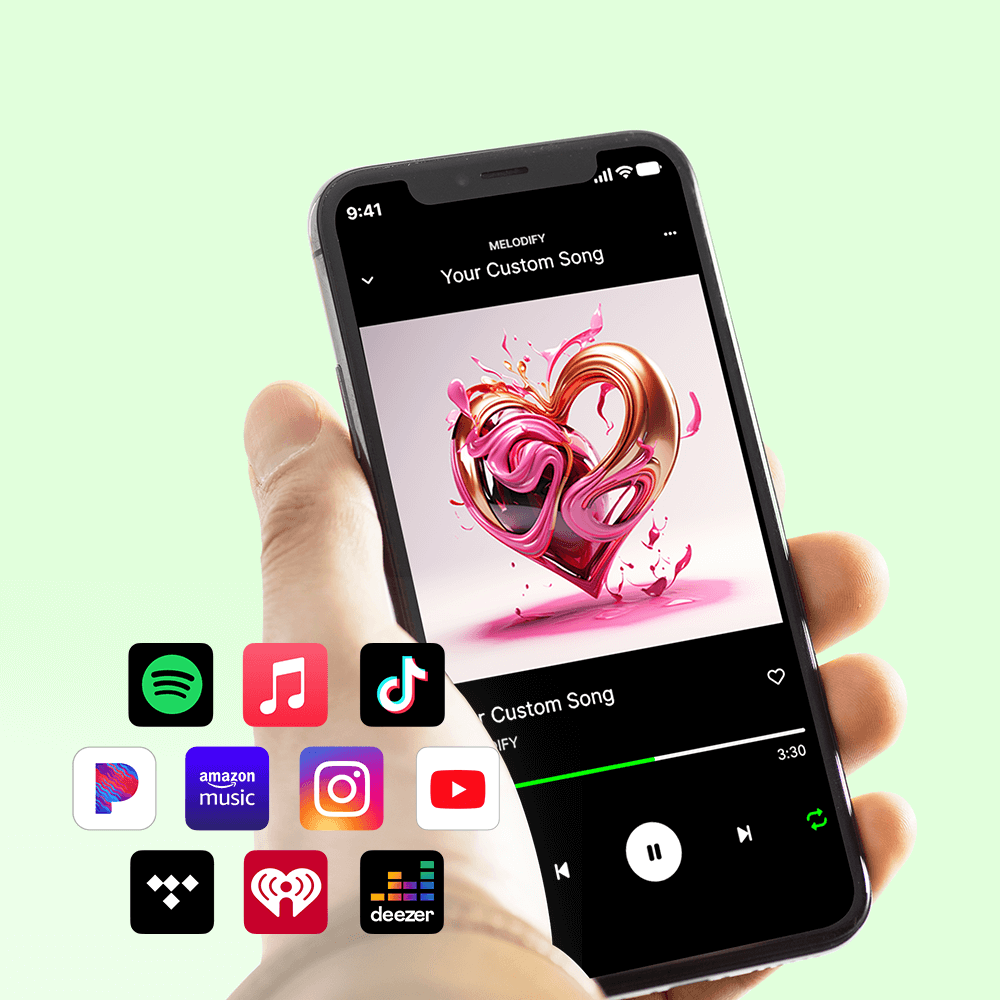 Service de mise en ligne de chansons personnalisées sur les plateformes de streaming Spotify, Apple Music, YouTube, Deezer, Amazon Music et plus